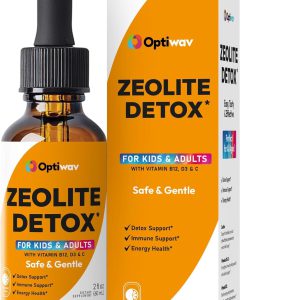 Suplemento líquido avançado de clinoptilolita para crianças, Suporte natural para limpeza de toxinas corporais, sabor laranja