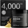 Suplemento de Fisetina – Suplemento Senolítico Ultra Alta Potência 4.000 mg com Quercetina, Curcumina 97%, Apigenina e Cardo de Leite – Mistura de Alta Resistência – Laboratório de Terceiros Testado – Fornecimento de 3 Meses