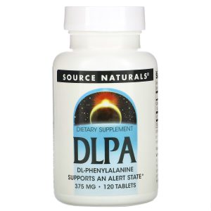 DLPA - 375 mg - Source Naturals - 120 Tablets