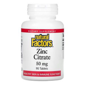 Zinco Citrato - Natural Factors - 50 mg - 90 Tablets