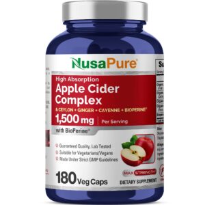 Apple Cider Complex Nusa Pure 180 Cápsulas Vegetais