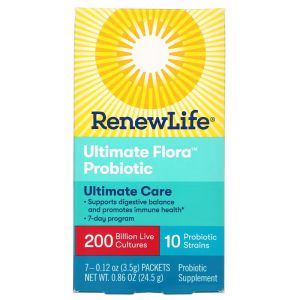 Ultimate Flora, 200 bilhões, Renew Life, 7 pacotes