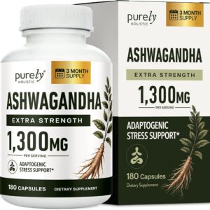 Ashwagandha, Purely Holistic, 180 Cápsulas