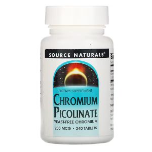 Cromo Picolinato - Source Naturals - 200 mcg - 240 Tablets