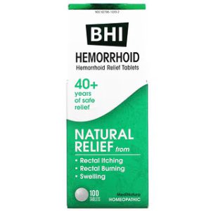 Hemorróida - MediNatura - BHI - 100 Comprimidos