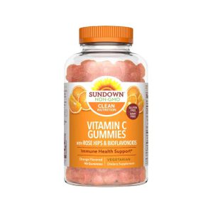 Gomas de vitamina C, para crianças e adultos, Sundown Naturals, frasco com 90 unidades