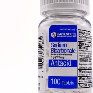 Bicarbonato de Sódio 325 mg em Comprimidos – Antiácido Natural e Suporte Digestivo | 200 Comprimidos