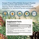 Extrato de Pólen de Pinheiro em Pó 50:1 Raw Forest Foods – 70 g