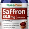 Saffron 88.5 mg- 200 cápsulas vegetarianas (100% vegetariano e sem glúten)