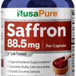 Saffron 88.5 mg- 200 cápsulas vegetarianas (100% vegetariano e sem glúten)