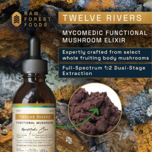 Twelve Rivers Raw Forest Foods – Tintura de Cogumelos Funcionais