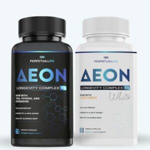 AEON Black & White Longevity Complex Bundle - Suporte Completo ao Envelhecimento Saudável e Revitalização