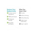 Creme Dental Sem Flúor com 18 Extratos Botânicos - Clareia os Dentes e Promove Saúde Bucal - 4