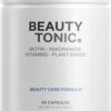 Suplemento de Biotina com Vitaminas C, E e Antioxidantes - Suporte Completo para Cabelo, Pele e Unhas