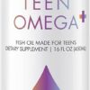Suplemento Líquido de Ômega-3 para Adolescentes com Sabor de Limonada - Saúde do Coração e do Cérebro