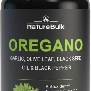 Extrato de Óleo de Orégano e Alho NATUREBULK - Suporte Imunológico e Digestivo em Cápsulas