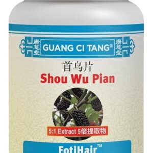 Guang Ci Tang FotiHair Shou Wu Pian 200 Comprimidos - Suporte ao Crescimento e Cor Capilar