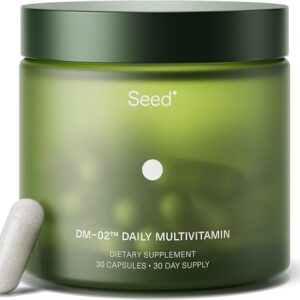 Seed DM-02 Daily Multivitamin Vegan - 100% DV de Vitaminas e Minerais Essenciais para Saúde Completa