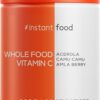 Suplemento de Vitamina C Whole Food - 500mg com Acerola e Camu Camu para Suporte Imunológico
