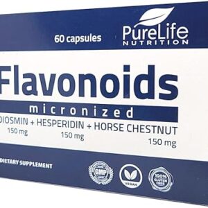 Flavonoids 60 Cápsulas PureLife NUTRITION - Suporte Avançado à Circulação e Veias Saudáveis