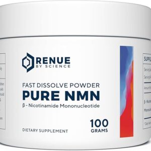 Renue Pure NMN Powder 100g - Suplemento de Nicotinamida Mononucleotídeo para Saúde Celular