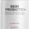 Skin Probiotic+ Codeage 60 Cápsulas - Probióticos e Prebióticos para Saúde da Pele e Intestino