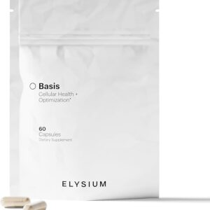 ELYSIUM Basis Suplemento NAD Plus com Nicotinamida Riboside e Pterostilbene - Envelhecimento Saudável e Energia Celular