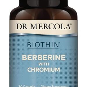 Dr. Mercola Biothin Berberine com Cromo - Suplemento Metabólico Não Transgênico e Sem Glúten