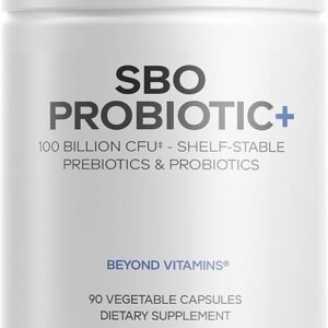 SBO Probiotics Codeage 90 Cápsulas - 100 Bilhões CFUs com Prebióticos e Ingredientes Naturais