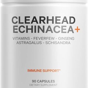 Suplemento Codeage Clearhead Echinacea+ com Probióticos - Suporte Imunológico e Bem-Estar Geral