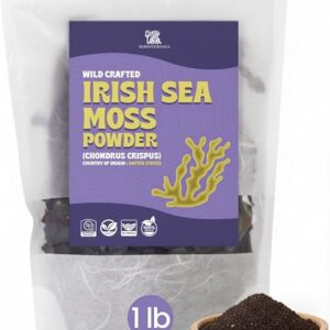 Granulados de Musgo Irlandês Orgânico 1 LB - Suporte Imunológico e Bem-Estar Geral