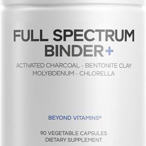 Suplemento Codeage Binder + com Carvão Ativado e Argila Bentonita - Saúde Digestiva em Cápsulas Veganas