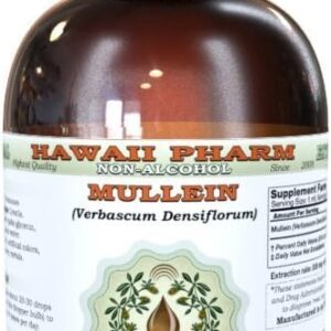 Extrato Natural de Mullein Sem Álcool Hawaii Pharm 2 Fl Oz - Concentração Superior e Ingredientes Naturais