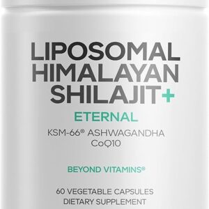 Codeage Liposomal Himalayan Shilajit+ com Ashwagandha - Suporte Avançado à Performance Física