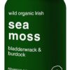 Cápsulas de Musgo Marinho Orgânico com Bladderwrack e Burdock Root para Saúde da Tireóide e Antioxidantes