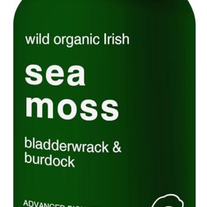 Cápsulas de Musgo Marinho Orgânico com Bladderwrack e Burdock Root para Saúde da Tireóide e Antioxidantes