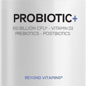 Codeage Probiotic+ 100 Bilhões CFU - Suporte Completo à Saúde Intestinal com Prebióticos e Nutrientes