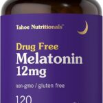 Melatonina Tahoe Nutritionals 12 mg - Suplemento Natural para um Sono Reparador e Tranquilo