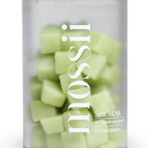 Gummies de Sea Moss Veganas - 1600mg de Irish Sea Moss e 1000mg de Bladderwrack para Saúde e Beleza