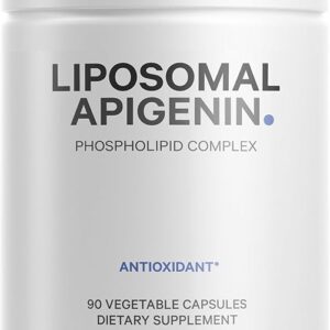 Suplemento Codeage Liposomal Apigenin com Extrato de Camomila - 90 Cápsulas Antioxidantes de Alta Absorção