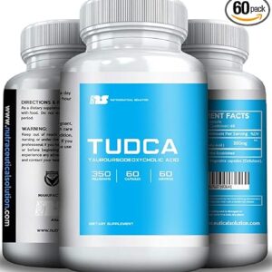 TUDCA Nutraceutical Solution 60 Cápsulas - Suporte Digestivo e Saúde do Fígado com 350mg por Cápsula