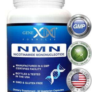 Genex Formulas NMN 250mg - Suplemento para Aumentar Níveis de NAD e Promover Saúde Celular