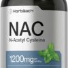 Horbäach NAC Suplemento de N-Acetil Cisteína 1200mg - Antioxidante Natural para Saúde Respiratória
