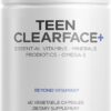 Codeage Teen Clearface: Suplemento Completo para Saúde da Pele de Adolescentes com Vitaminas e Ômega-3