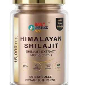 Cápsulas de Shilajit 15.000 mg Extra Power - Energia e Recuperação Muscular para Atletas