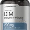 Horbäach Suplemento de DIM 200mg com Extrato de Pimenta Preta - Suporte Hormonal Avançado para Saúde Geral