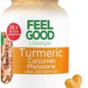 Cápsulas de Cúrcuma FeelGood Superfoods 1000mg - Alta Absorção para Saúde e Antioxidantes