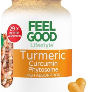 Cápsulas de Cúrcuma FeelGood Superfoods 1000mg - Alta Absorção para Saúde e Antioxidantes