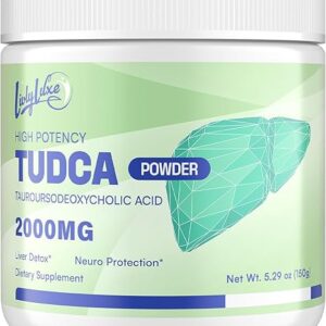 Suplemento em Pó LivLyLuxe TUDCA 2000mg - Suporte Hepático e Desintoxicação Eficaz