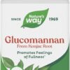 Nature's Way Glucomannan da Raiz de Konjac - 100 Cápsulas para Saciedade e Controle de Peso